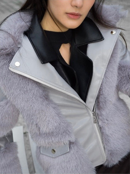 Beautifully Eco-friendly Fur Coat Grey