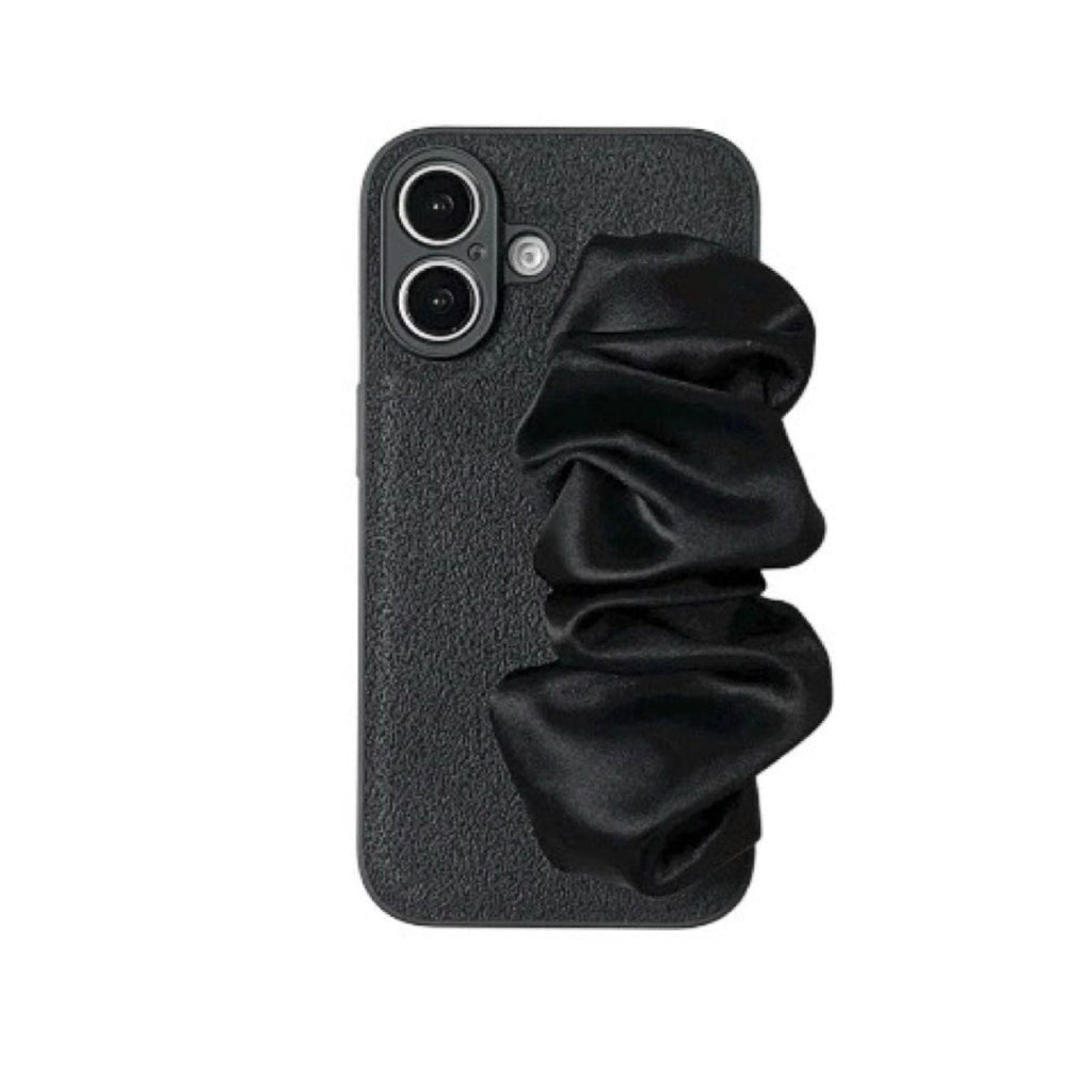 Silky Hand Holder Black Phone Case