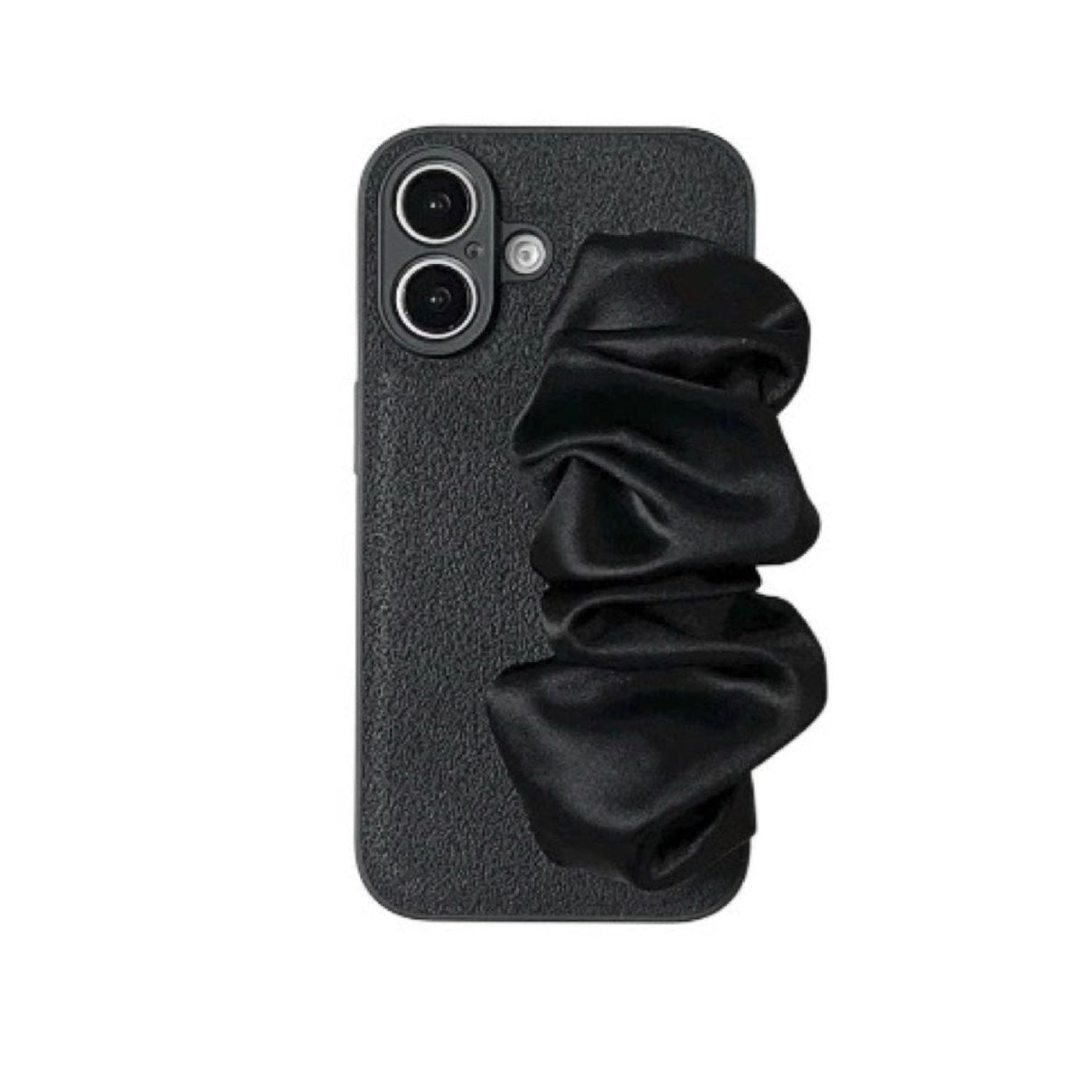 Silky Hand Holder Black Phone Case