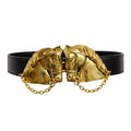 Golden Equestrian Style Horse Belt