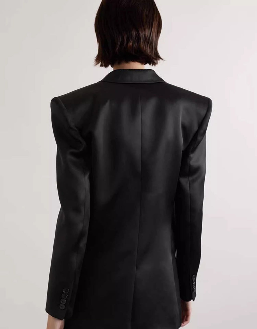 Elegant Mulberry Silk Suite Coat Top