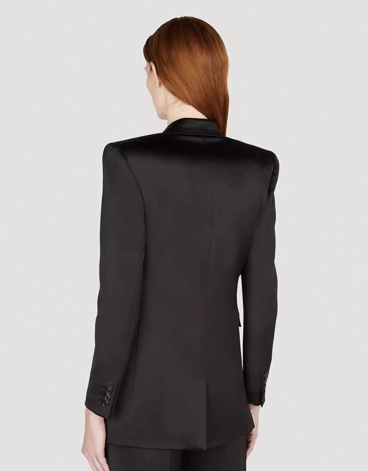 Elegant Mulberry Silk Suite Coat Top