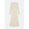 Timeless Chic Long Dress Long Sleeve Wrinkled Evening Dress Glamour White