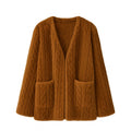 Galaxy Super Soft  Fur Brown Coat Jacket  Eco-friendly Fur