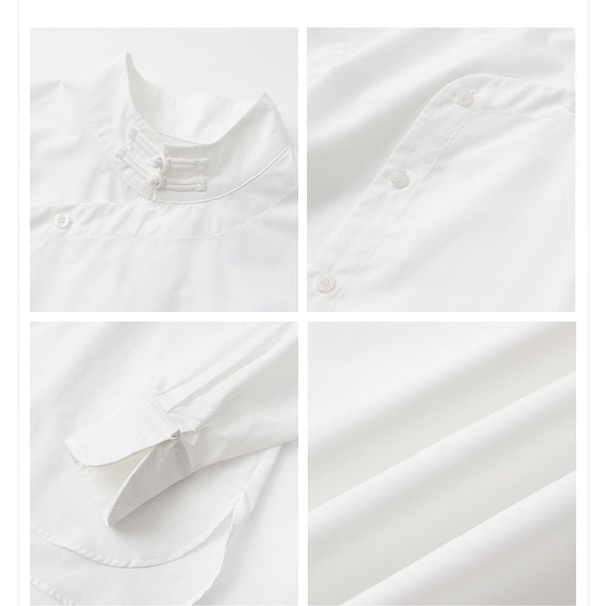 Embroidery Elegant Lance White Shirt