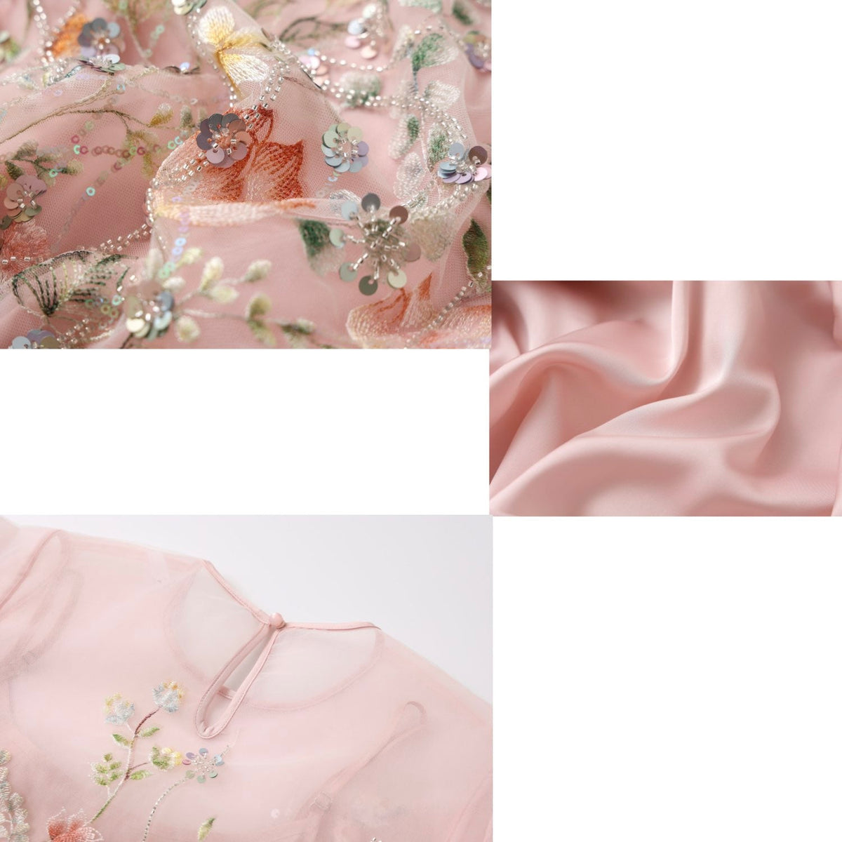 Embroidered 3D Flower Cardigan Skirt Set