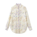 Embroidered Mulberry Silk Elegant Shirt