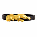 Golden Leopard Equestrian  Style Adjustable Belt