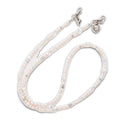 Luxe White Cream Natural Pearl Phone Case Long Chain Hand-carry Shoulder Necklace