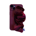 Luxe Red Phone Case Velvet  Hand Holder