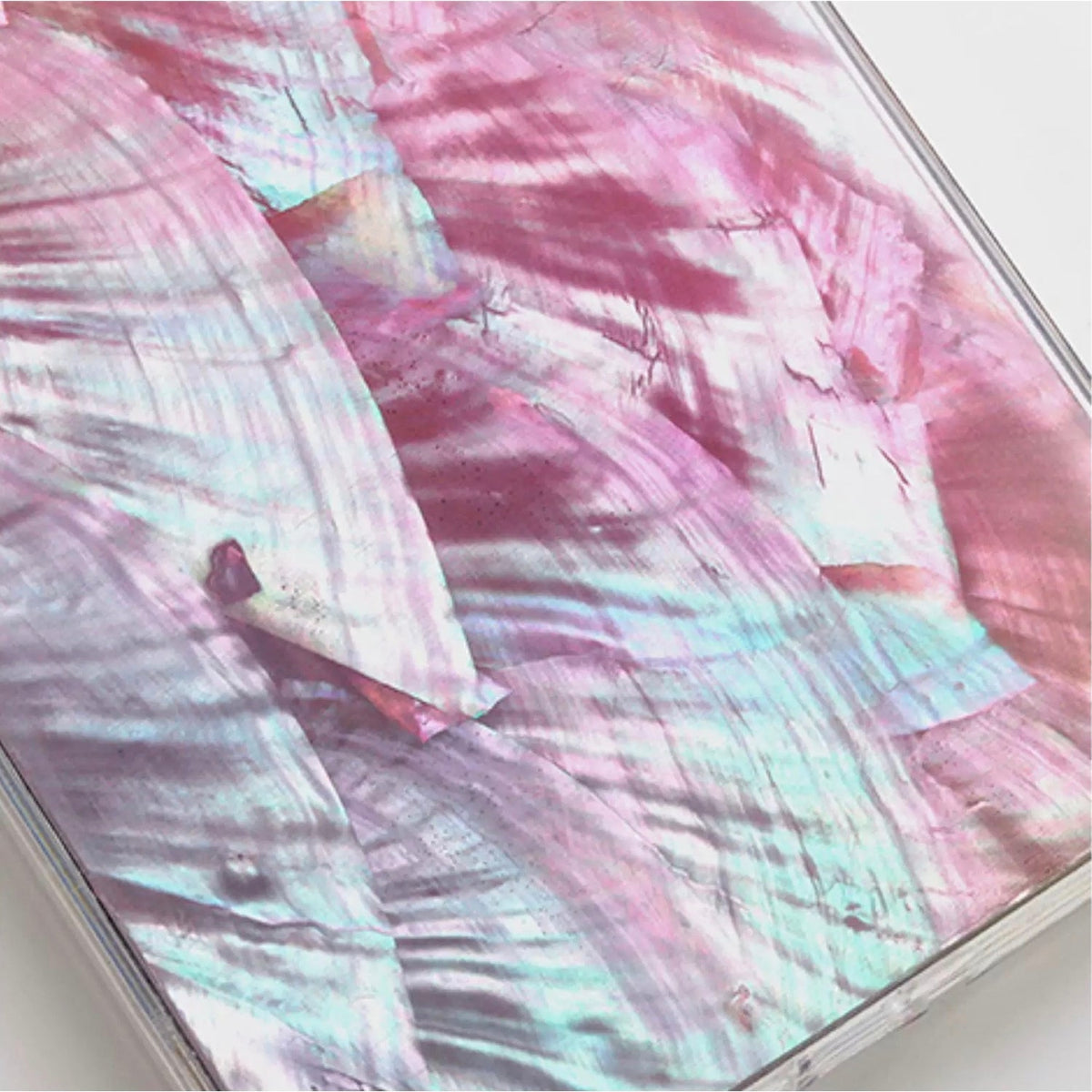 Iridescent Mother-of-Pearl Luxe Phone Case Pink