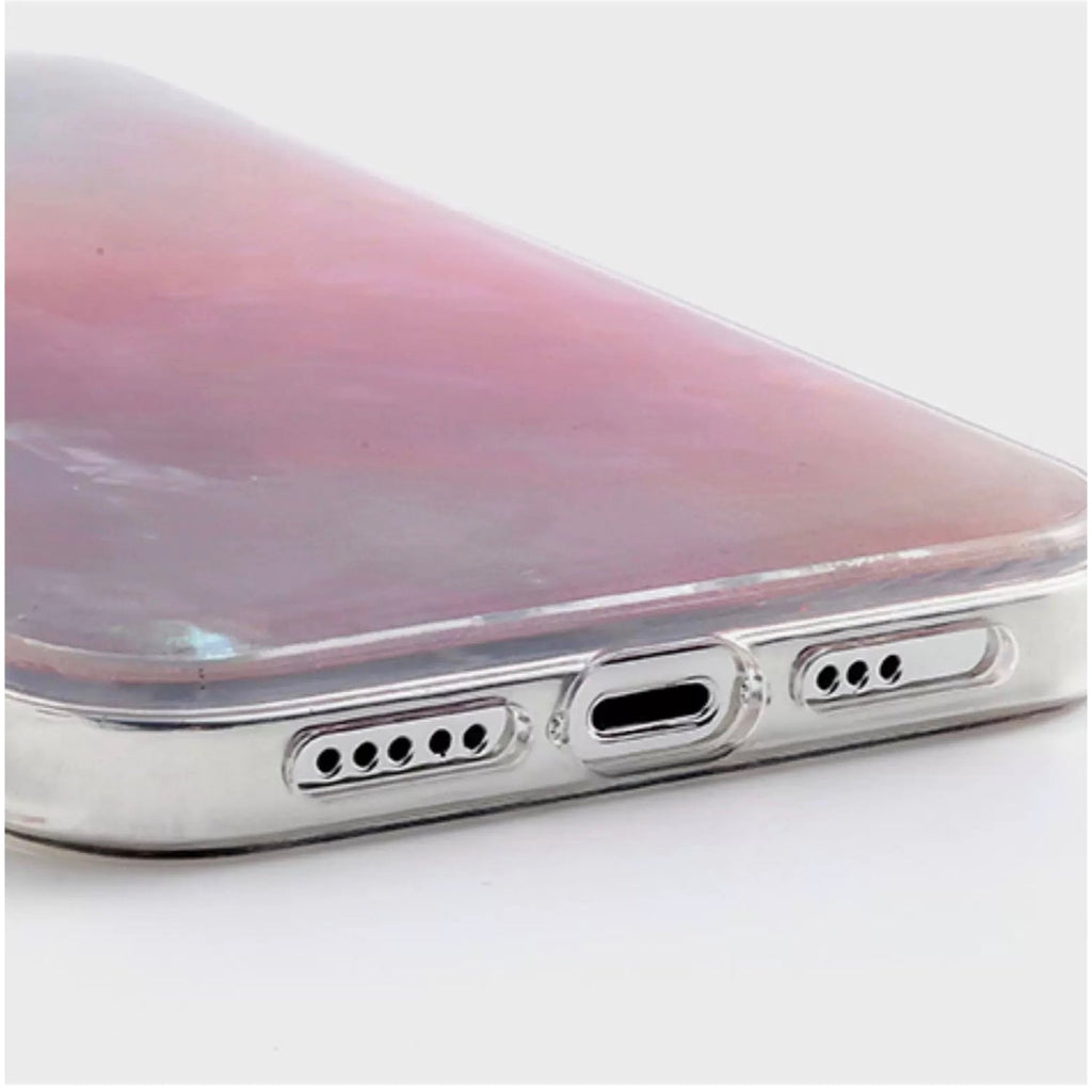 Iridescent Mother-of-Pearl Luxe Phone Case Purple