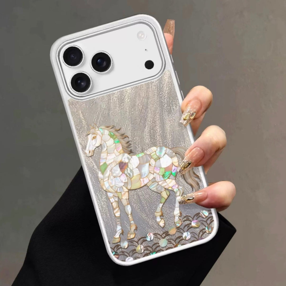 Luxury Mirror Horse White iPhone Case Phone Cover | Selected Pieces We Love