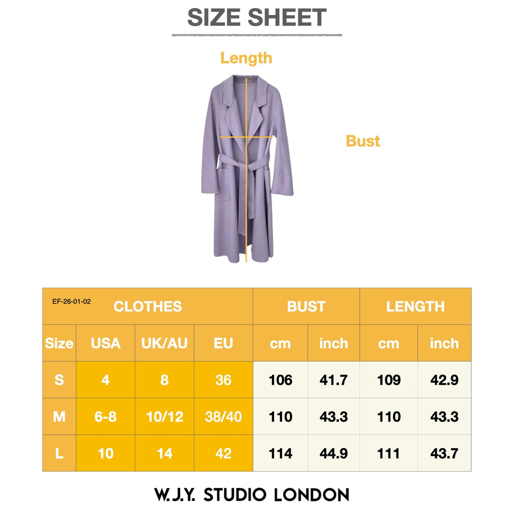 Galaxy SuperSoft Wool Long Coat Purple