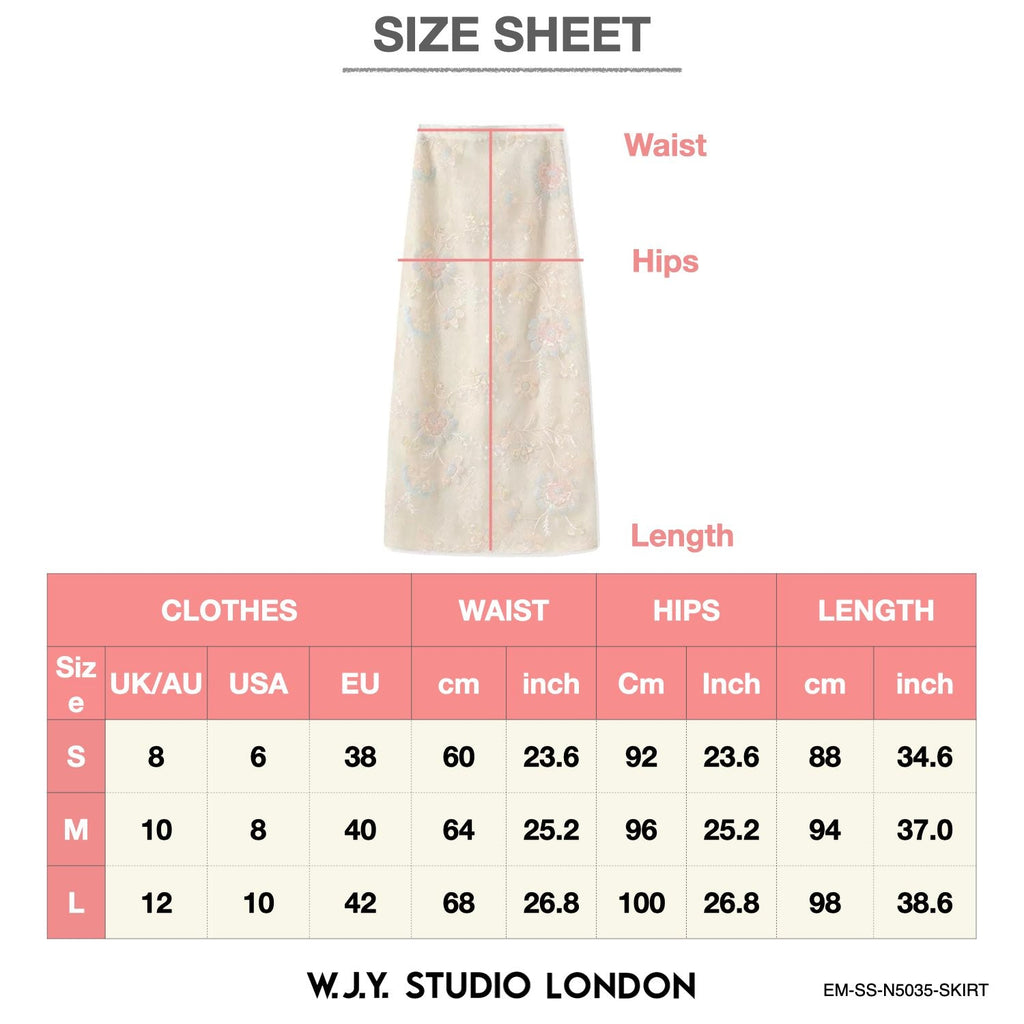 Poetic Embroidery Sheer Floral Side Tie Co ord Set
