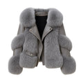 Beautifully Eco-friendly Fur Coat Grey
