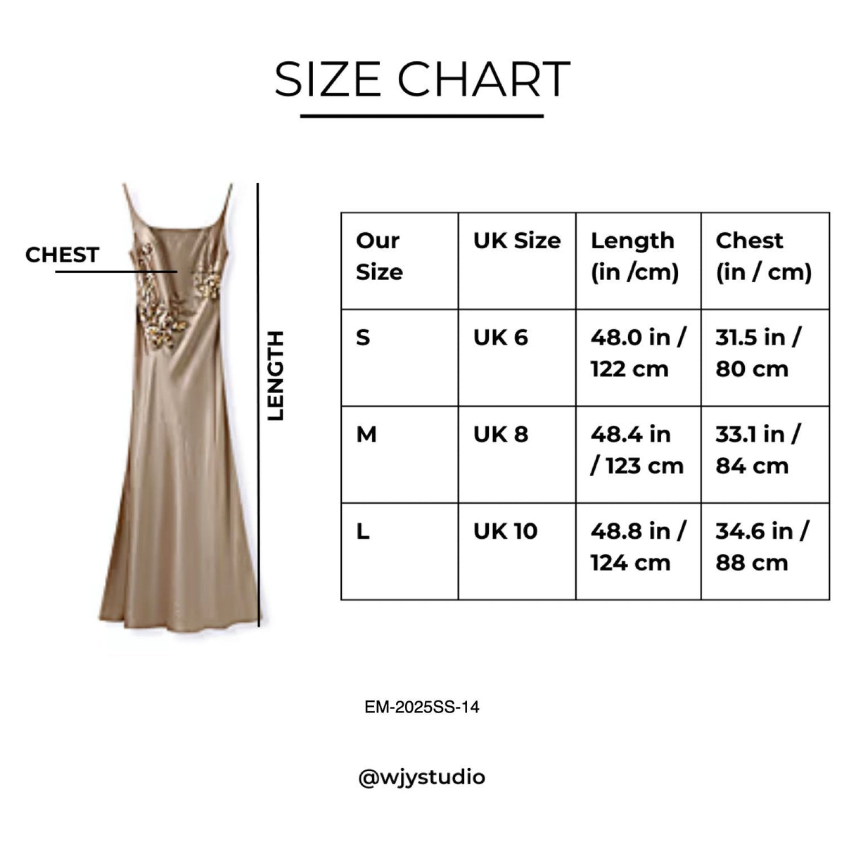 Embroidered  Champagne Golden Dress